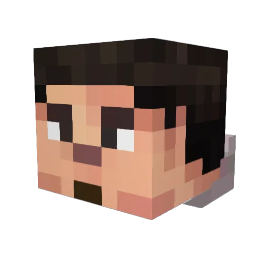 wex1er Minecraft avatar head, 3D render