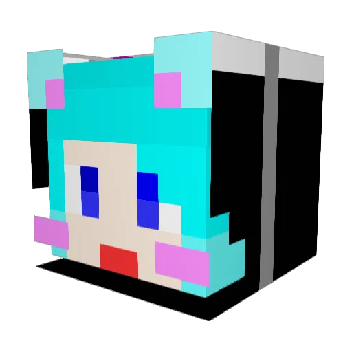weyong Minecraft avatar head, 3D render