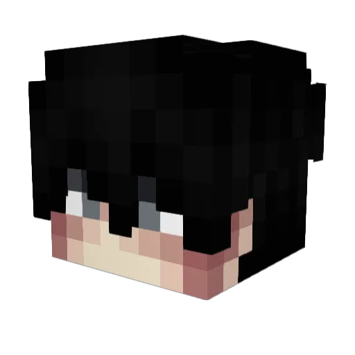 wezh Minecraft avatar head, 3D render