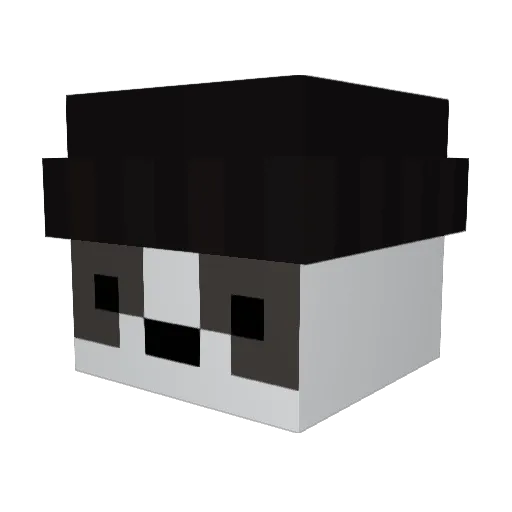 wezullo Minecraft avatar head, 3D render