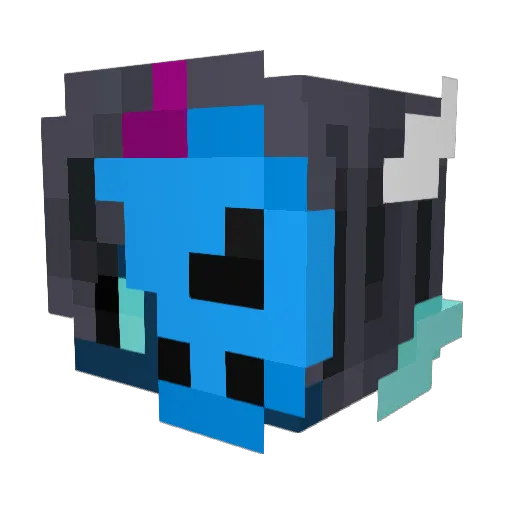 wezwito Minecraft avatar head, 3D render