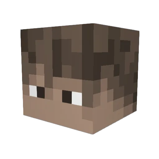 wezzmann Minecraft avatar head, 3D render