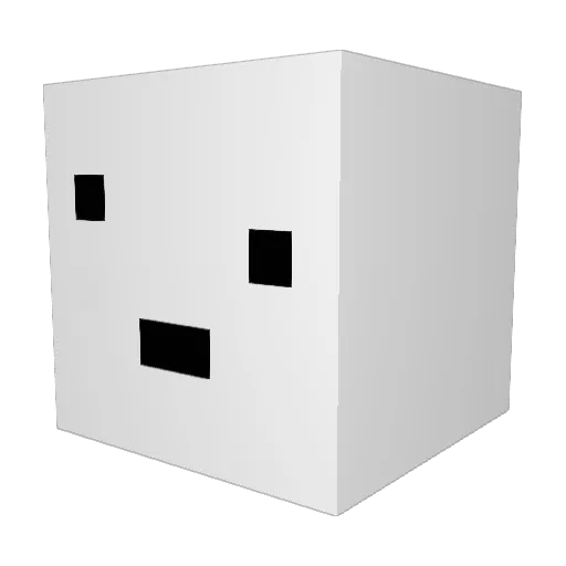 wfhoq Minecraft avatar head, 3D render
