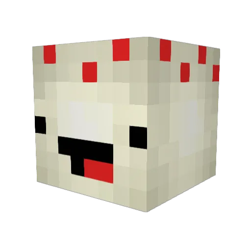 wfyue Minecraft avatar head, 3D render