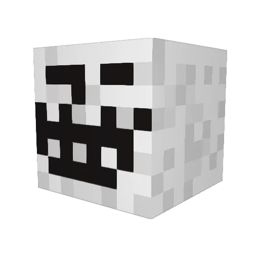 wgHinata Minecraft avatar head, 3D render