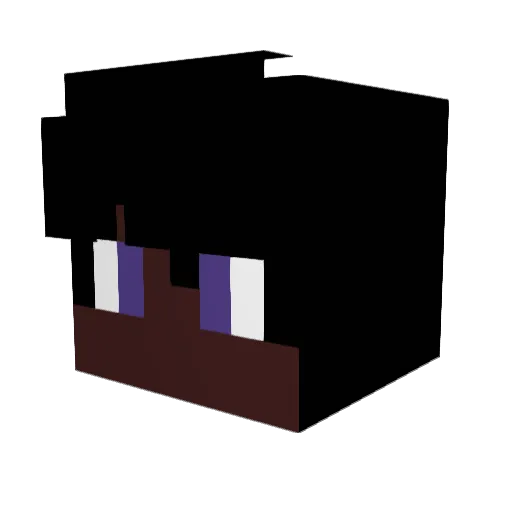wgdosgames Minecraft avatar head, 3D render