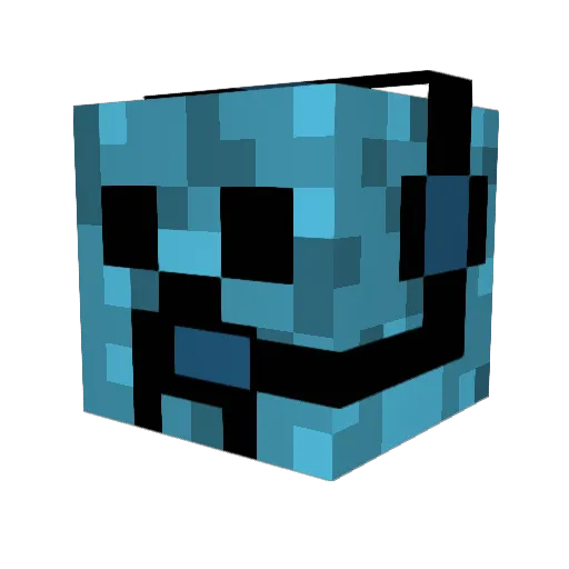 wgo Minecraft avatar head, 3D render