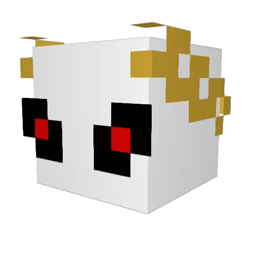 wgusanow Minecraft avatar head, 3D render