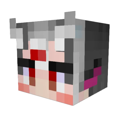 wgyuin_giara Minecraft avatar head, 3D render