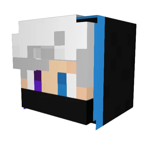 wh1024 Minecraft avatar head, 3D render