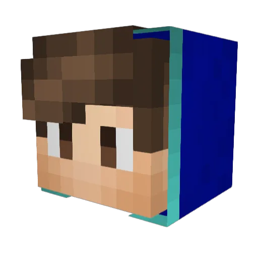 wh1spered Minecraft avatar head, 3D render