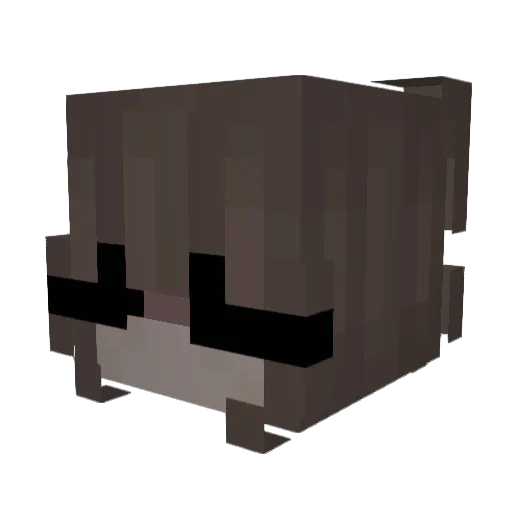 whaack Minecraft avatar head, 3D render
