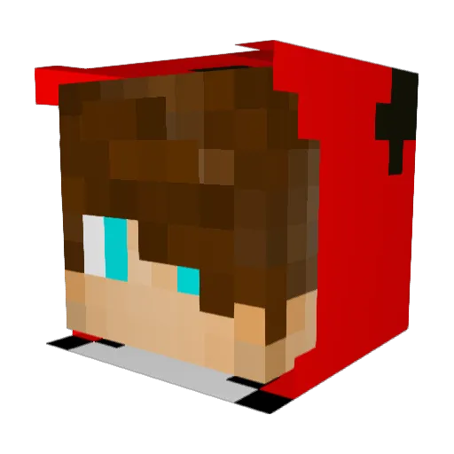 whacklezz Minecraft avatar head, 3D render