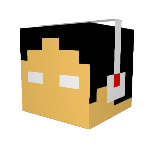 whalem222 Minecraft avatar head, 3D render