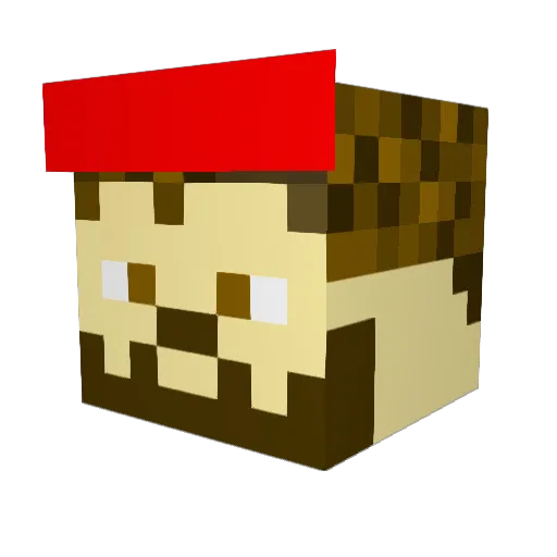whaleyjo Minecraft avatar head, 3D render