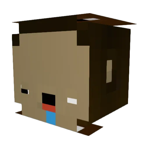 whambaz Minecraft avatar head, 3D render