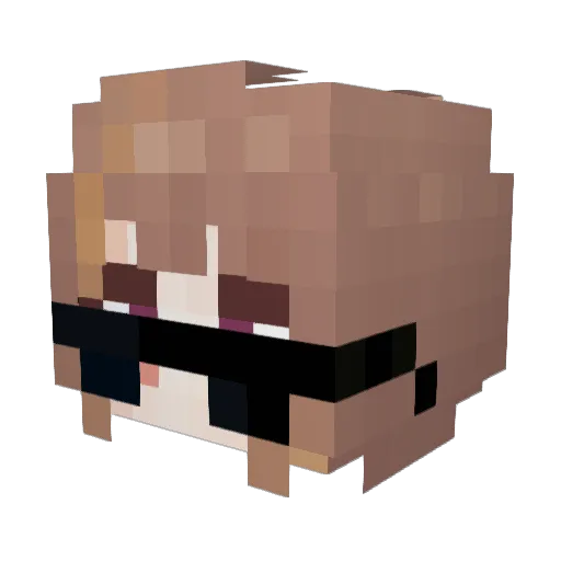 whanott Minecraft avatar head, 3D render