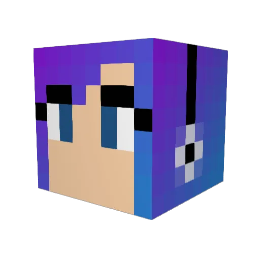 whatawaist Minecraft avatar head, 3D render
