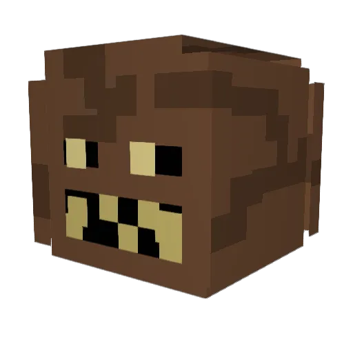 whatchusayin Minecraft avatar head, 3D render