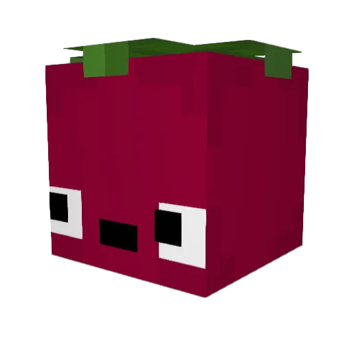 whatelse Minecraft avatar head, 3D render