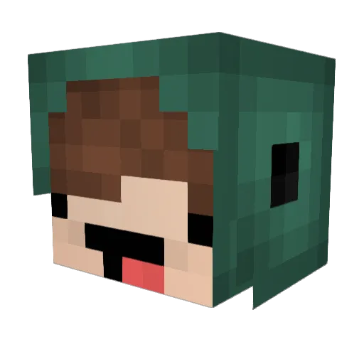 whatever121 Minecraft avatar head, 3D render