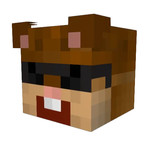 whatever14243 Minecraft avatar head, 3D render