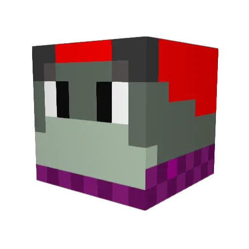 whatever5 Minecraft avatar head, 3D render