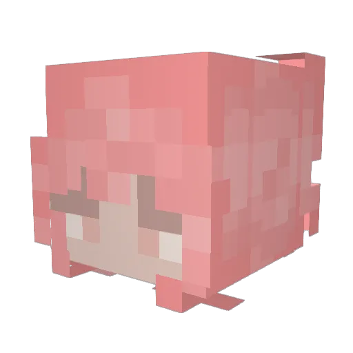 whatever_yeet Minecraft avatar head, 3D render