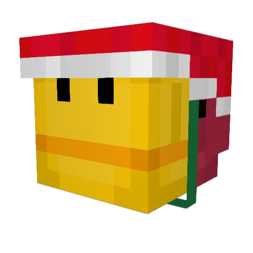 whatevs Minecraft avatar head, 3D render