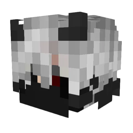whatevsOK Minecraft avatar head, 3D render