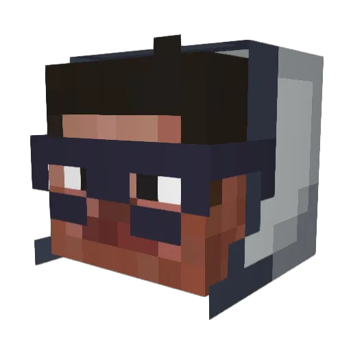 whatgalaxies Minecraft avatar head, 3D render