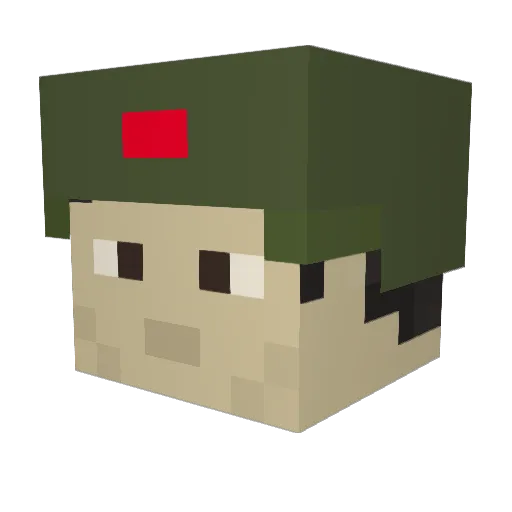whathappened64 Minecraft avatar head, 3D render