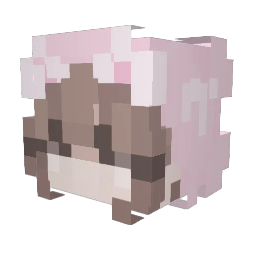 whatheayla Minecraft avatar head, 3D render