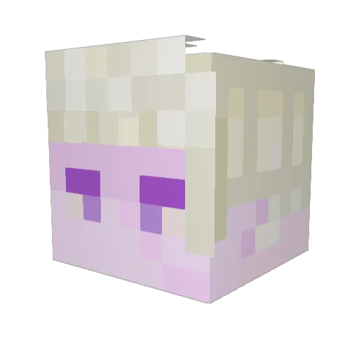 whatiseffort Minecraft avatar head, 3D render