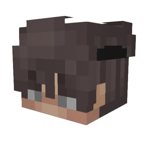 whatlolxd Minecraft avatar head, 3D render