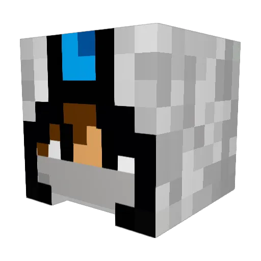 whatnamedo Minecraft avatar head, 3D render