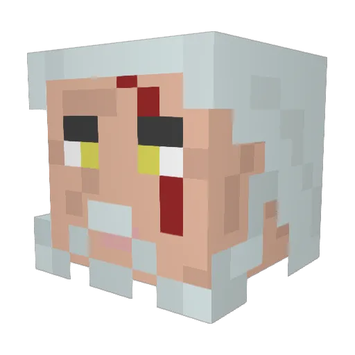 whatpunkin Minecraft avatar head, 3D render