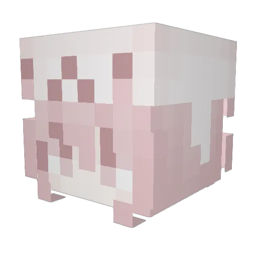 whatsaheart Minecraft avatar head, 3D render