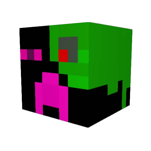 whatuppants Minecraft avatar head, 3D render