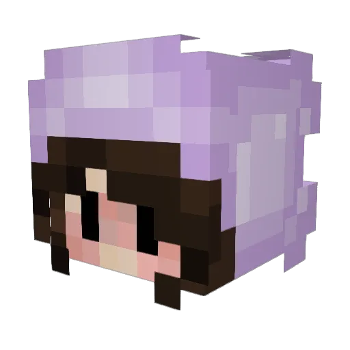 whatwhyhelp Minecraft avatar head, 3D render