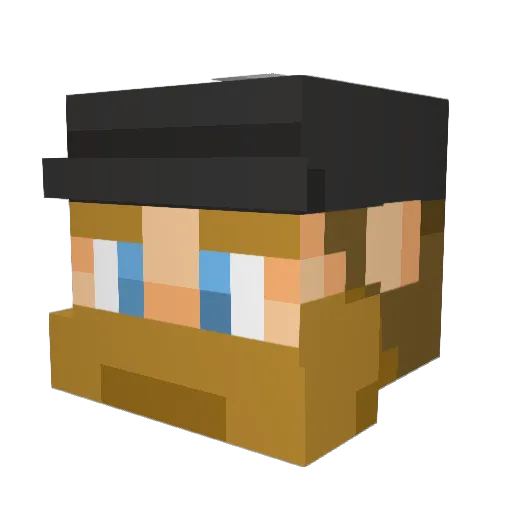 whearn Minecraft avatar head, 3D render