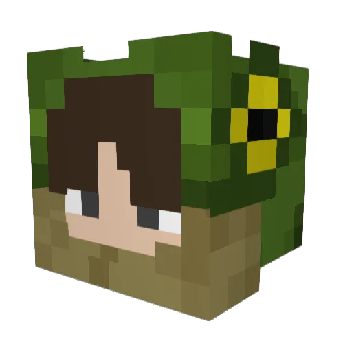 wheatley2056 Minecraft avatar head, 3D render