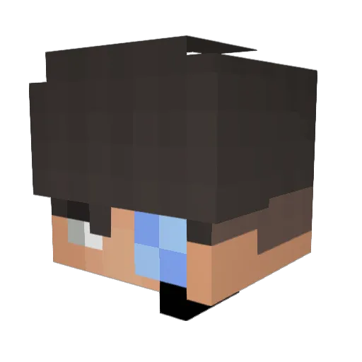 wheckyyy Minecraft avatar head, 3D render