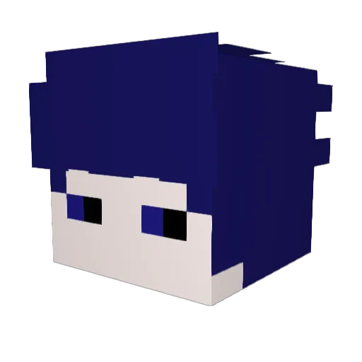 wheeeezy Minecraft avatar head, 3D render