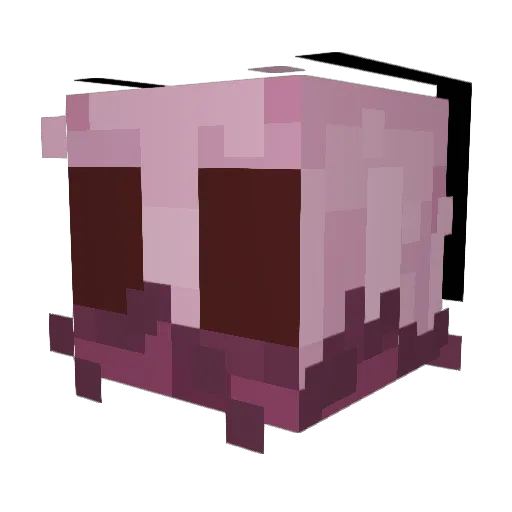 whehw Minecraft avatar head, 3D render
