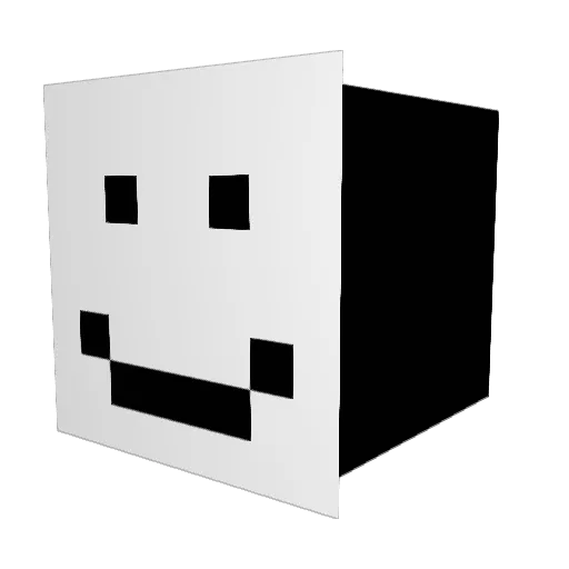 whelton Minecraft avatar head, 3D render