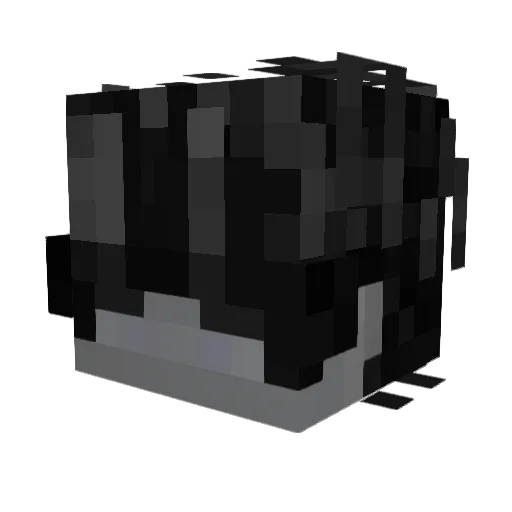 whenashfalls Minecraft avatar head, 3D render