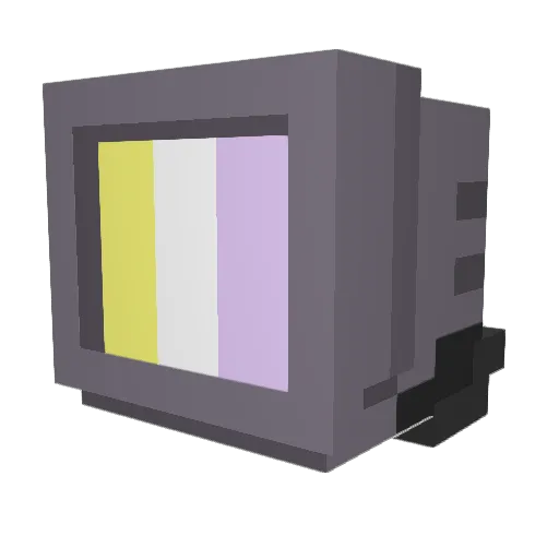 whenyou_enbylol Minecraft avatar head, 3D render
