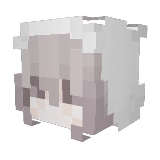 wher3 Minecraft avatar head, 3D render
