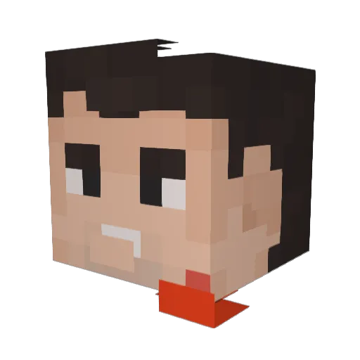 whereishawn Minecraft avatar head, 3D render